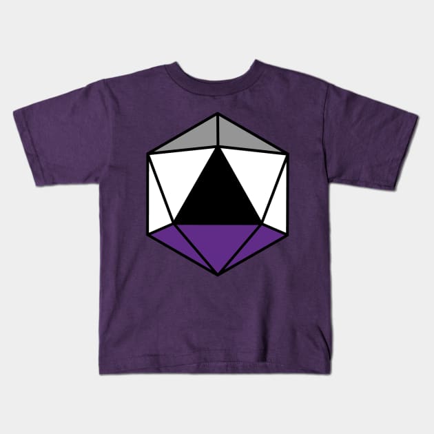 Pride DnD Ace D20 Kids T-Shirt by bones